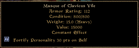Masque of Clavicus Vile